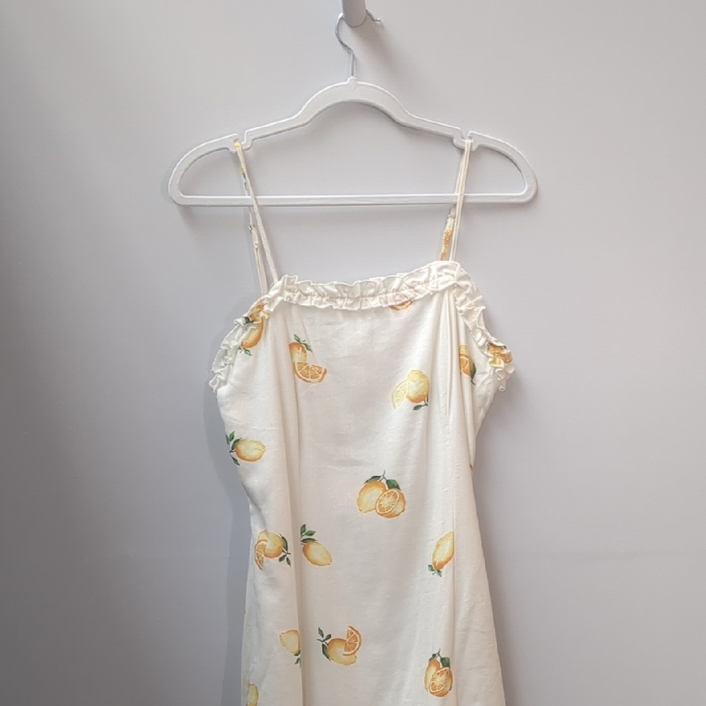URBAN Romantics Lemon Print Dress